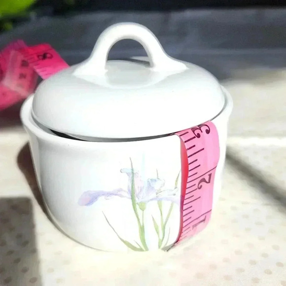 Shadow Iris ( Corelle )Sugar bowl 🥣 height 3 " - Picture 1 of 4